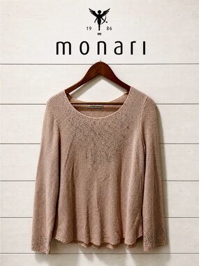 Monari pink & silver spring knit size 10